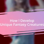 How I Develop Unique Fantasy Creatures