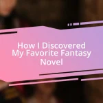 How I Discovered My Favorite Fantasy Novel